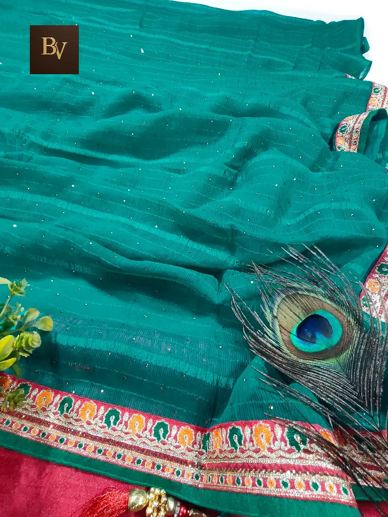 BV Pure Chiffon Saree Festival Special