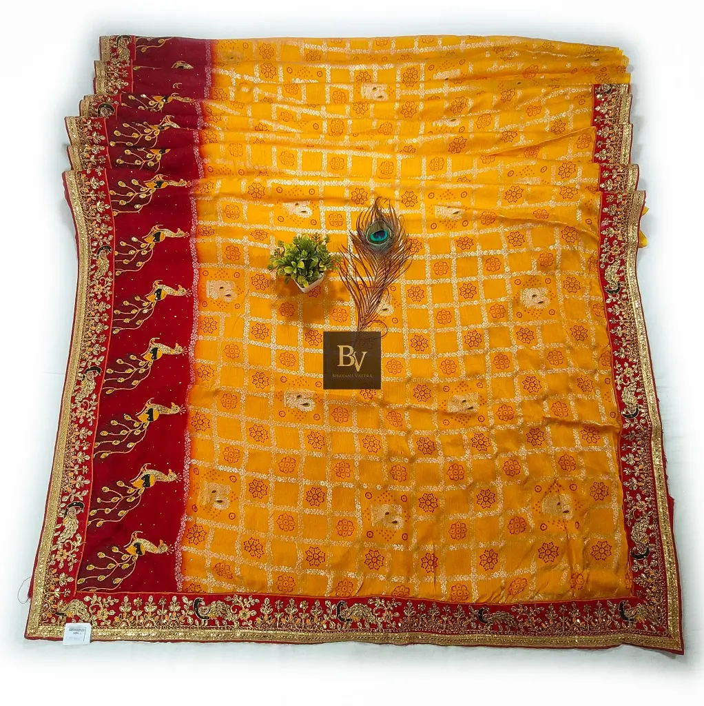 BV Festival Peakock Saree 